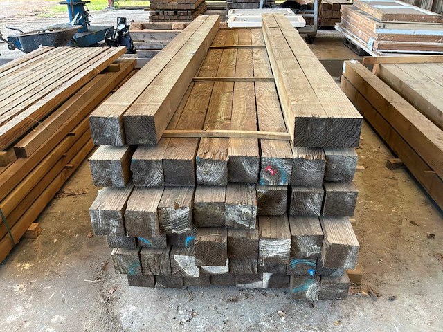 Houten balken 3100x120x120mm (44x) - afbeelding 3 van  4