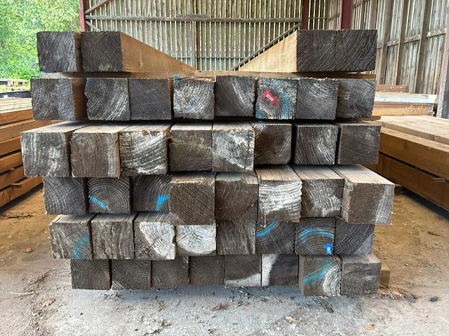 Houten balken 3100x120x120mm (44x) - afbeelding 4 van  4