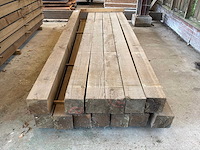 Houten balken 3100x150x150mm (13x) - afbeelding 3 van  4