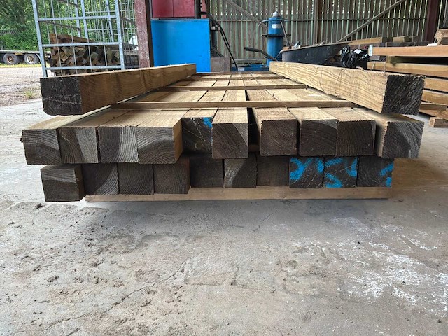 Houten balken 3200x100x100mm (22x) - afbeelding 4 van  4