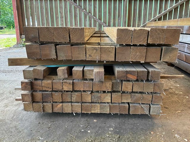 Houten balken 4000x70x70mm (52x) - afbeelding 3 van  3