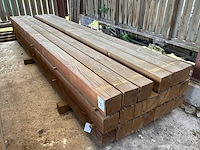 Houten balken 4100x150x150mm (20x) - afbeelding 1 van  4