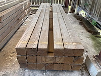 Houten balken 4100x150x150mm (20x) - afbeelding 3 van  4