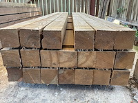 Houten balken 4100x150x150mm (20x) - afbeelding 4 van  4