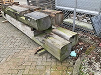 Houten balken (4x) - afbeelding 2 van  3