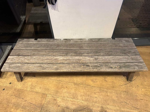 Houten bank - afbeelding 2 van  2