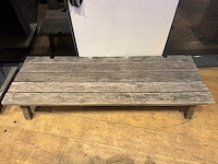 Houten bank - afbeelding 2 van  2