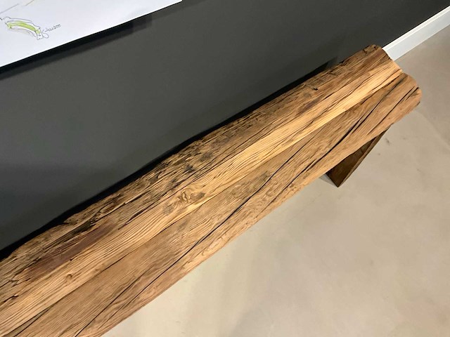 Houten bank - afbeelding 3 van  5