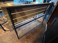 Houten barbank met stalen frame - afbeelding 6 van  7