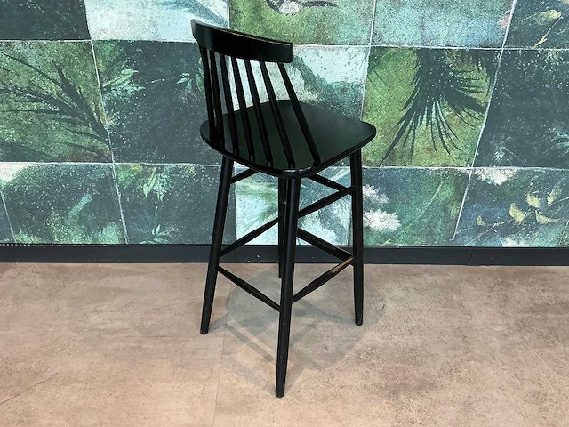 Houten barkruk spijl (4x) - afbeelding 2 van  2