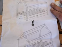 Houten bed - afbeelding 2 van  3