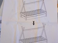 Houten bed - afbeelding 2 van  2