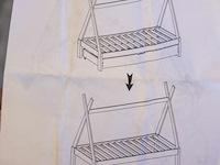 Houten bed - afbeelding 2 van  2