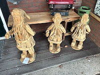 Houten beeld (3x)