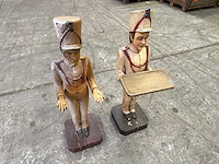 Houten beeld huzaar (2x) - afbeelding 1 van  7