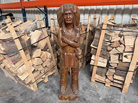 Houten beeld "native american" - afbeelding 1 van  10