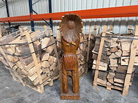 Houten beeld "native american" - afbeelding 4 van  10