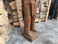 Houten beeld "native american" - afbeelding 6 van  10