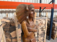 Houten beeld "native american" - afbeelding 7 van  10