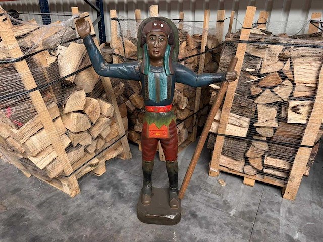 Houten beeld "native american" - afbeelding 1 van  8