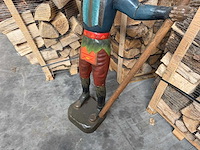 Houten beeld "native american" - afbeelding 3 van  8