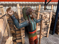 Houten beeld "native american" - afbeelding 5 van  8