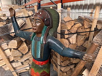 Houten beeld "native american" - afbeelding 6 van  8