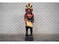 Houten beeld "native american" - afbeelding 1 van  6