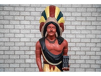 Houten beeld "native american" - afbeelding 2 van  6