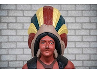 Houten beeld "native american" - afbeelding 5 van  6