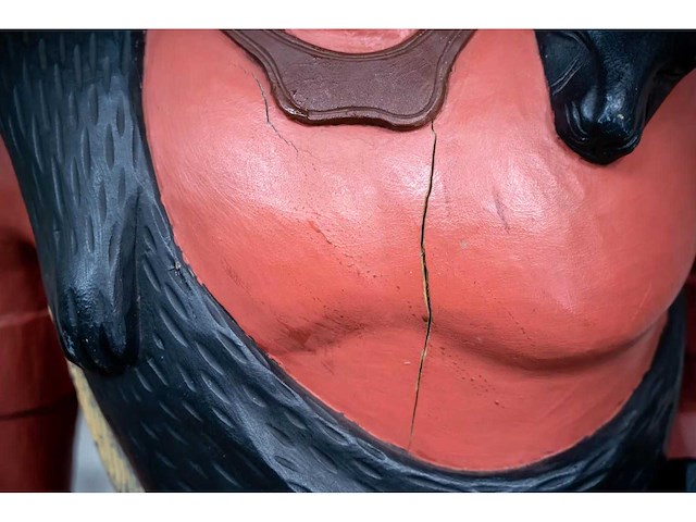 Houten beeld "native american" - afbeelding 6 van  6