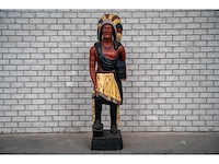 Houten beeld "native american" - afbeelding 1 van  6