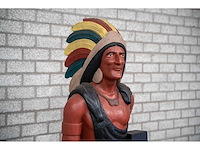 Houten beeld "native american" - afbeelding 5 van  6