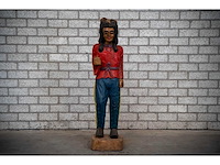 Houten beeld "native american" - afbeelding 1 van  6