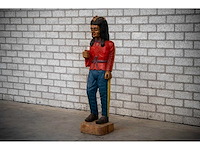 Houten beeld "native american" - afbeelding 2 van  6