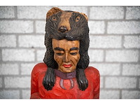 Houten beeld "native american" - afbeelding 6 van  6