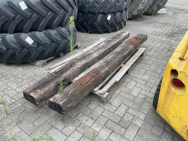 Houten bielzen (2x) - afbeelding 1 van  6