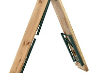 Houten biertafelset / bierbank passau - 3-delig - inklapbaar - afbeelding 4 van  14