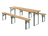 Houten biertafelset / bierbank passau - 3-delig - inklapbaar - afbeelding 1 van  14