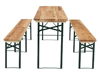 Houten biertafelset / bierbank passau - 3-delig - inklapbaar - afbeelding 12 van  14