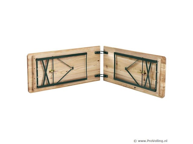 Houten biertafelset / bierbank passau - 3-delig - inklapbaar - afbeelding 3 van  14