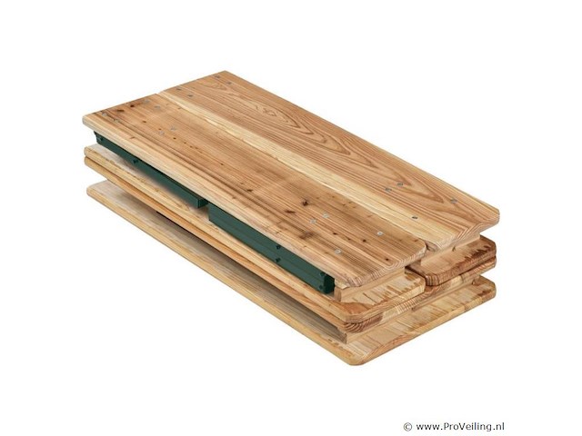 Houten biertafelset / bierbank passau - 3-delig - inklapbaar - afbeelding 6 van  14