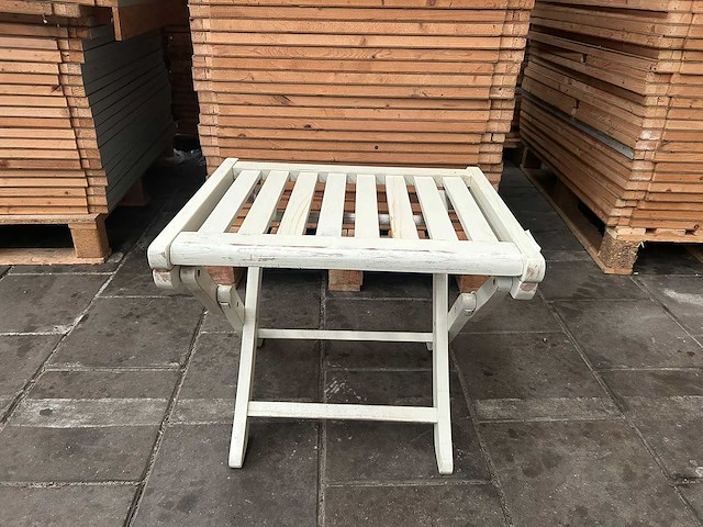 Houten bijzettafel wit 53x32x42 cm (32x) - afbeelding 1 van  4