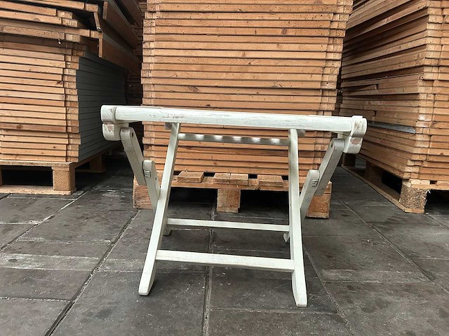 Houten bijzettafel wit 53x32x42 cm (32x) - afbeelding 2 van  4