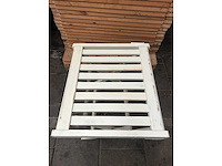 Houten bijzettafel wit 53x32x42 cm (32x) - afbeelding 3 van  4