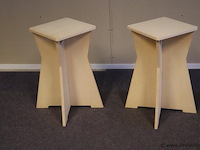 Houten bijzettafels - 2 stuks - afbeelding 1 van  5