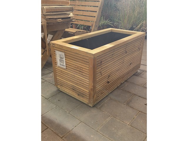 Houten bloembak carp garant - afbeelding 1 van  3