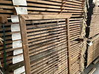 Houten bloembak met klimrek - 100x180 cm - afbeelding 4 van  9