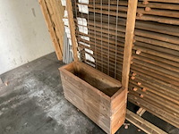 Houten bloembak met klimrek - 100x180 cm - afbeelding 6 van  9