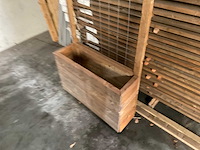 Houten bloembak met klimrek - 100x180 cm - afbeelding 7 van  9